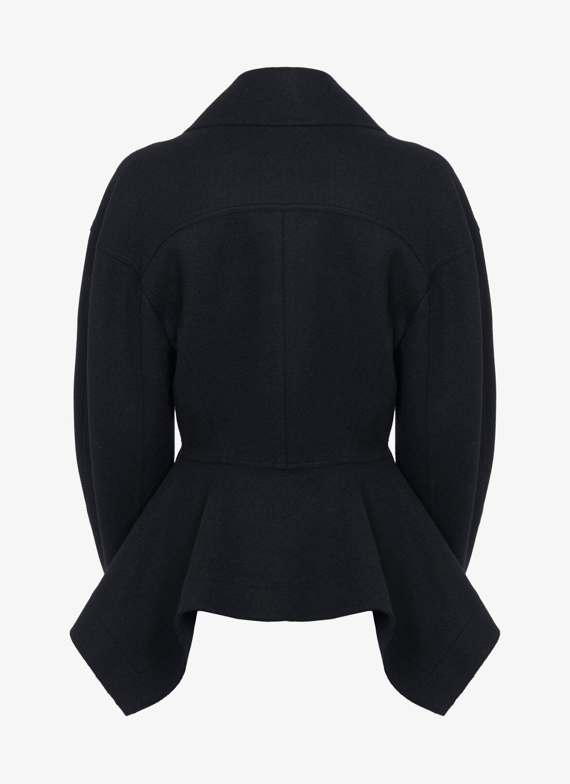 Fitted jacket in Japanese cloth
 ALAÏA BLACK FITTED JACKET IN JAPANESE CLOTH